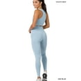 thumbnail image 5 of Zenana Women's Athletic Racerback Cropped Tank Tops & Leggings Workout Activewear Set, 5 of 5