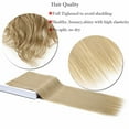 thumbnail image 5 of Benehair Clip in Hair Extensions Full Head Long Thick 8 Pieces Hair 18 Clips Curly Wavy Straight Hairpieces 100% Real Natural as Human Best Hair Set 26'' Straight Ash Blonde, 5 of 11