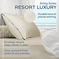 thumbnail image 4 of Hotel Sheets Direct 100% Bamboo Sheets - Full Size Sheet and Pillowcase Set - Cooling, 4-Piece Bedding Sets - Light Grey, 4 of 5