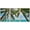 NATURAL, variant on wall26 Framed Canvas Print Wall Art Set Palm Trees & Boat on Blue Beach Nature Wilderness Photography Realism Rustic Scenic Relax/Calm Multicolor for Living Room, Bedroom, Office - 16"x24&qu