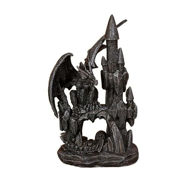 Isvgxsz Clearance Big Size Gothic Medieval Mythic Guardian Roaring Winged Dragon Figurine Statue Fantasy Decoration Table Halloween Decor Resin Home Bedroom Man Cave Decor Gift