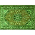 thumbnail image 1 of Ahgly Company Indoor Rectangle Medallion Green Traditional Area Rugs, 2' x 3', 1 of 1