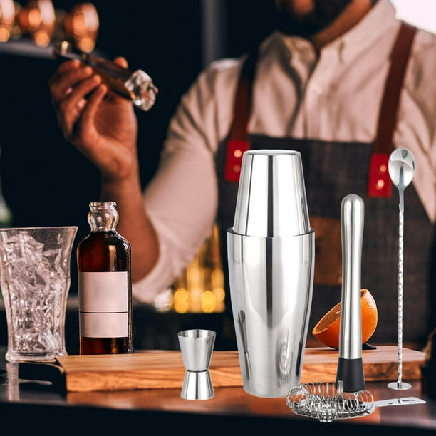 Delidge Shaker Per Cocktail Professionale In Acciaio Inox 304 - Set Da 3 Pezzi Con Colino Integrato, 250 Ml - Regalo Perfetto Per Bar E Feste - 6