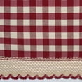 thumbnail image 2 of Buffalo Check Tier Pair, 58-Inch by 24-Inch, Burgundy, Set Check Achim for Shade 14Inch by Curtain of X Home Buffalo Pair Window Swaggers 58 Tier 58Inch Burgundy.., By Achim Home Furnishings, 2 of 2