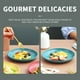 thumbnail image 5 of YiJuHui Retro Plastic Snack Plate with Non-Slip Base, Eco-Friendly Durable Serving Tray for Fruit Dessert Party, Kitchen Dining Tableware 17.5cm, 5 of 5