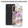 thumbnail image 5 of Allytech Samsung Galaxy A13 4G Case, Flower Series Crystal Clear Back Cover Flexible TPU Silicone Shockproof Drop Proof Anti-yellow Protection Case Cover for Galaxy A13 4G, Peony, 5 of 5