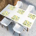 thumbnail image 2 of CDLYDCA Set de Sets de Table pour Table à Manger avec Motif Floral Citron 6 Fruits dans Accessoires de Cuisine, 2 of 6