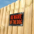 thumbnail image 6 of Hy-Ko Beware of The Dog Orange and Black Sign [Set of 12], 6 of 9