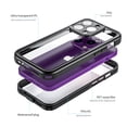 thumbnail image 5 of ELEHOLD for iPhone 14 Pro Waterproof Case, Built-in Screen Protector Support Wireless Charging 360° Full Body Protection 12 FT Military Grade Anti-Drop Shockproof Rugged Case, Black, 5 of 7