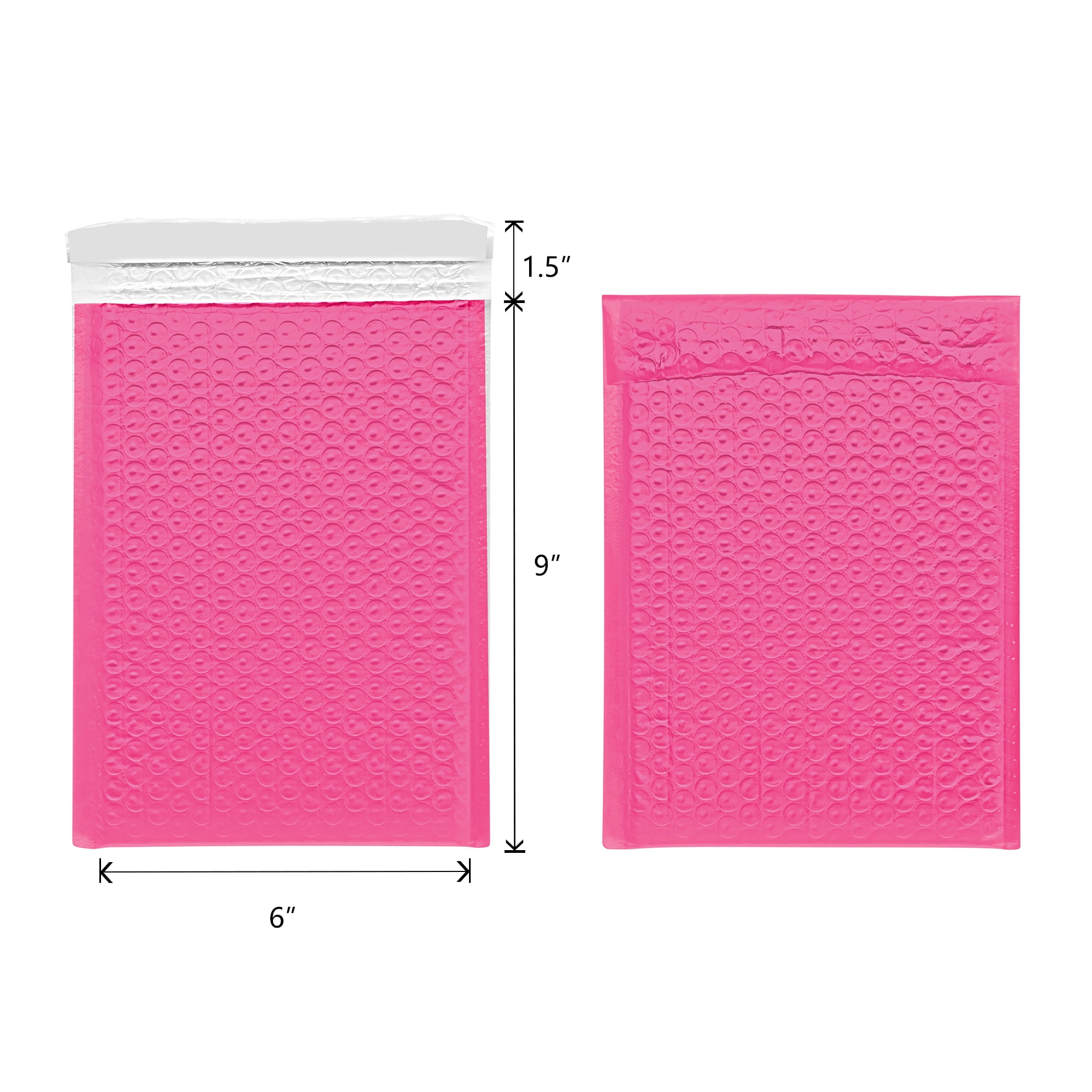 Alternium Bubble Mailer 6"x9" Pink 25 Pack
