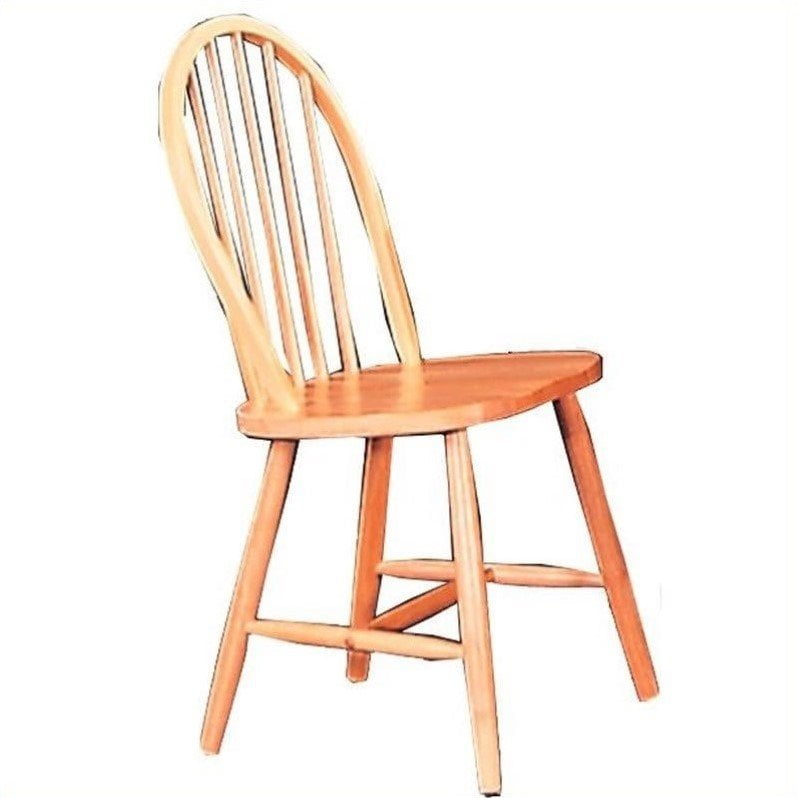 Coaster Damen Windsor Dining Chair In Warm Natural Finish