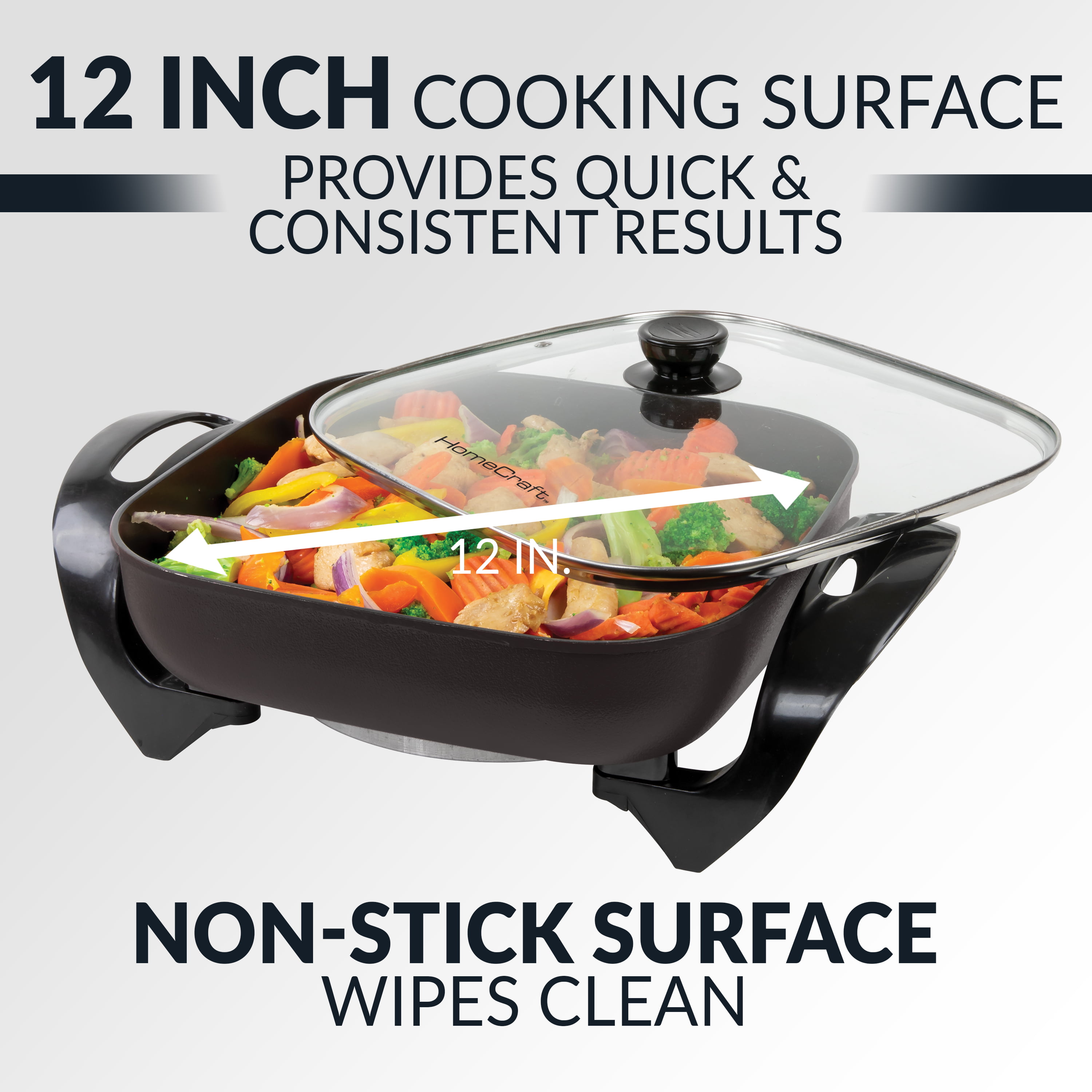 HomeCraft 7-Inch Electric Non-Stick Skillet — Nostalgia Products