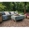 thumbnail image 4 of SAFAVIEH Courtyard Darin Botanical Indoor/Outdoor Area Rug, Brown/Ivory, 4' x 4' Square, 4 of 7