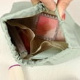 thumbnail image 4 of Unique Bargains Mini Cosmetic Bag Small Portable Makeup Bag Multiple Inner Pocket Storage Bag Women Cosmetic Pouch Green, 4 of 7