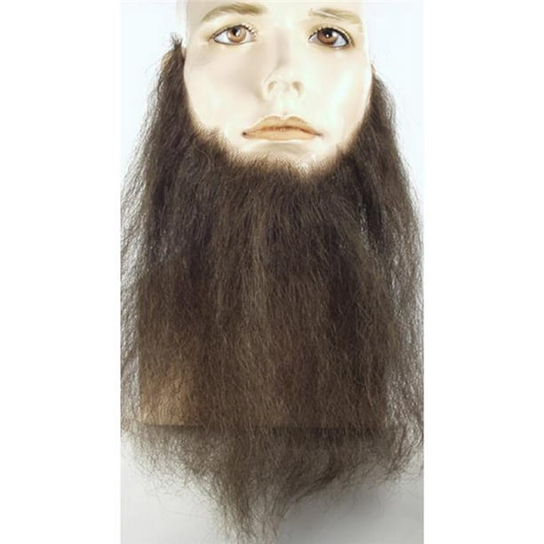 Human Hair Full Face Beard&#44; Light Chestnut Brown 8