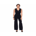 thumbnail image 4 of Almost Famous Junior's Satin Collared Liverpool Jumpsuit Black Size M, 4 of 6