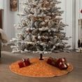 thumbnail image 4 of Sikiie Orange Glitter Nativity Christmas Tree Skirt, Jesus Christian Winter Holiday Tree Mat Decoration(30-48IN)36", 4 of 6