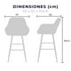 thumbnail image 3 of Set de 2 Bancos Altos Mundo In Bar-Barra Beige, 3 of 11