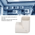 thumbnail image 4 of PVC Line Cover Kit, Keep Tidy Vertical Elbow Air Conditioner Line Tubing Cover Versatile Replacement  For 1-5HP, 4 of 8