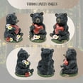 thumbnail image 4 of Black Bear Figurine with Heart - Cute Animal Decor Statue - Charming Wildlife Collectible - Nature Lover Gift - Perfect Animal Figurine for Home Decor and Gift for Wildlife Lovers, 4 of 7