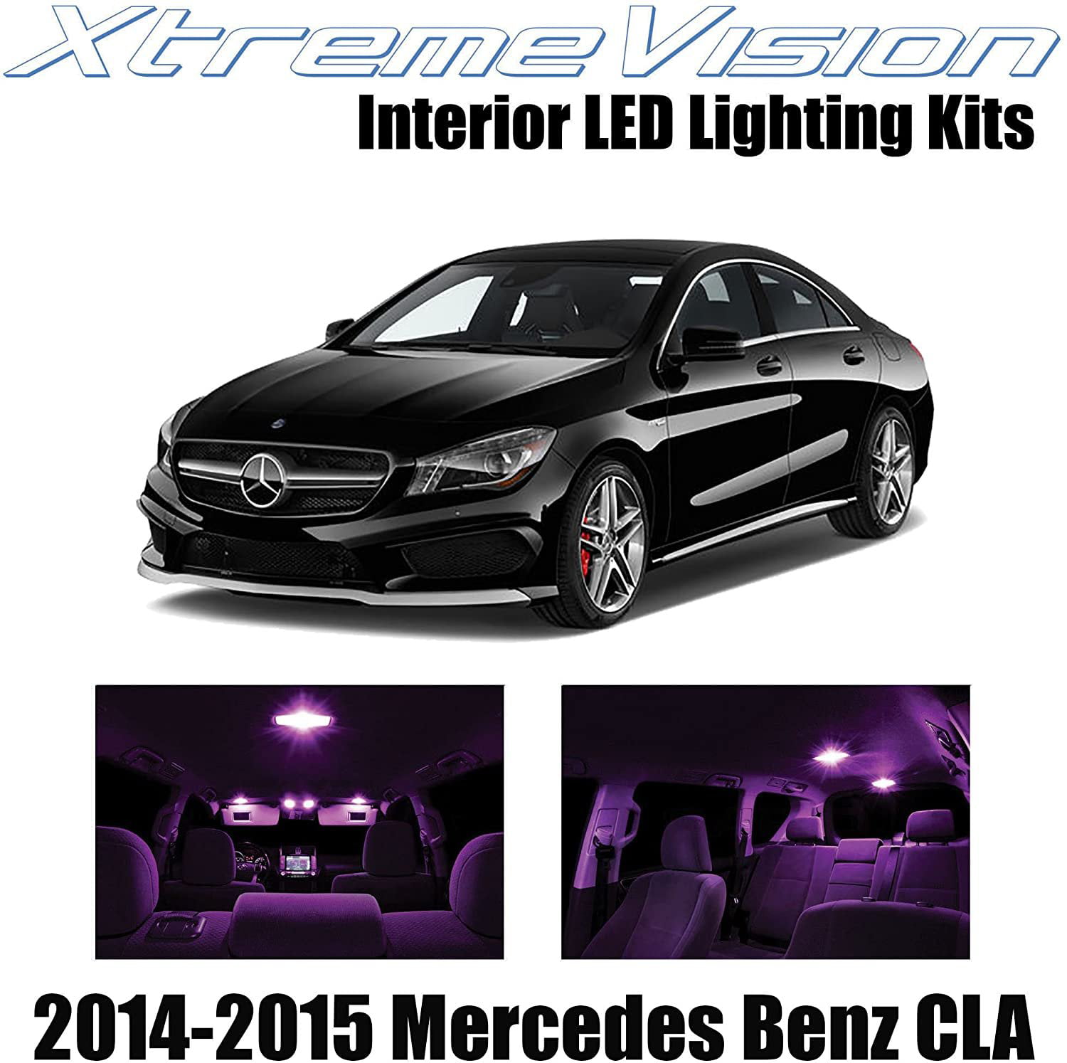 XtremeVision Interior LED Benz CLA 2014-2015 13 pcs Blue LED Kit + Installation Tool - Walmart.com