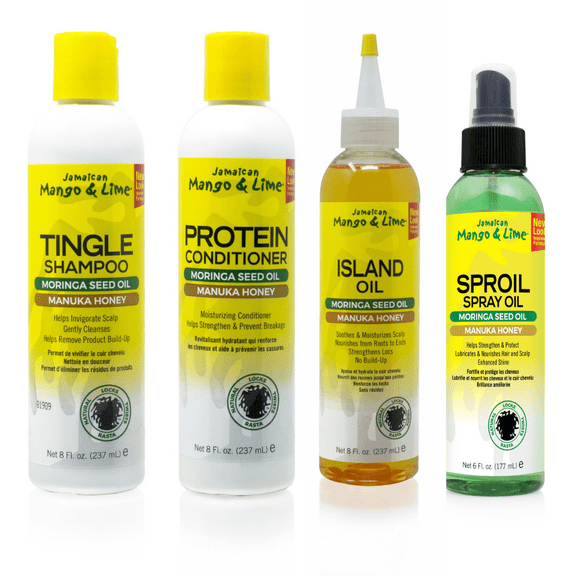 Jamaican Mango&Lime Shampoo Conditioner Island Oil & Sproil Spray Set