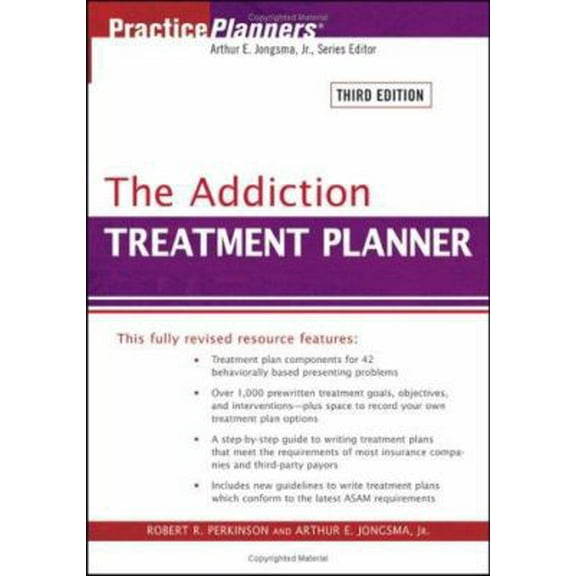 Pre-Owned The Addiction Treatment Planner (PracticePlanners) (Paperback) 0471725447 9780471725442