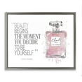 thumbnail image 5 of Stupell Industries Beauty Begins Fashion Perfume Luster Gray Framed Floating Canvas Wall Art, 16x20, by Amanda Greenwood, 5 of 5