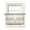 Beige, variant on Aqua Striped Tier Curtains 24 Inch Length, Sheer Curtains for Bedroom Living Room Window Teal Ombre Farmhouse Stripes Rod Pocket Voile Drapes Kitchen Curtains Small Half Window 27.5"x24" 2 Panels