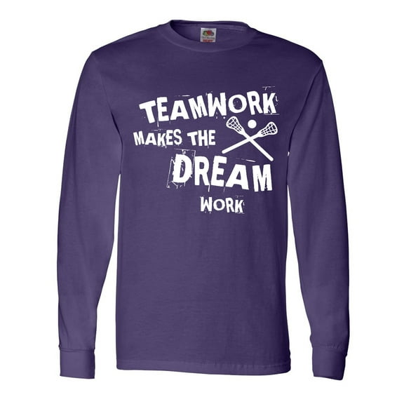 Inktastic Lacrosse Teamwork Long Sleeve T-Shirt