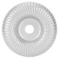 thumbnail image 1 of Steel Woodworking Grinding Wheel Shaping Disc Power Tool Accessories Hardware PartsSilver Curved Root Carving Disc E1-532, 1 of 1