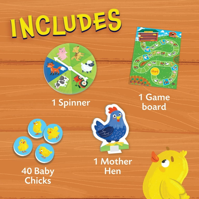 Peaceable Kingdom Count Your Chickens! Kids Board Game - 2 to 4