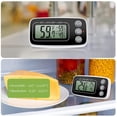 thumbnail image 3 of FrostHike Refrigerator Thermometer. Digital Freezer Thermometer. Upgraded Fridge Thermometer with Large LCD Display. Magnetic. Max/Min Record Function for Kitchen. Home. Restaurants - Black, 3 of 5