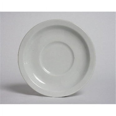 Tuxton China CLE-046 4.75 in. Demitasse Saucer Narrow Rim - Porcelain White  - 3 Dozen