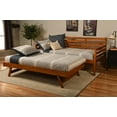 thumbnail image 4 of Kodiak Furniture Boho Wood Daybed/Pop Up in Barbados Brown w/ Floral Mattresses, 4 of 11