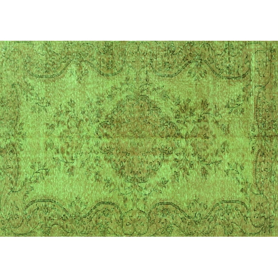 Ahgly Company Indoor Rectangle Persian Green Traditional Area Rugs, 8' x 12'