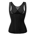 thumbnail image 5 of Waist Trainer Corset Vest for Weight Loss Sport Body Shaper Workout Underbust Cincher Steel Boned Tummy Tank, 5 of 8