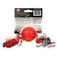thumbnail image 4 of SPOT Play Strong Rubber Dog Ball Toys with Rope, 2.25in, Red, 4 of 16
