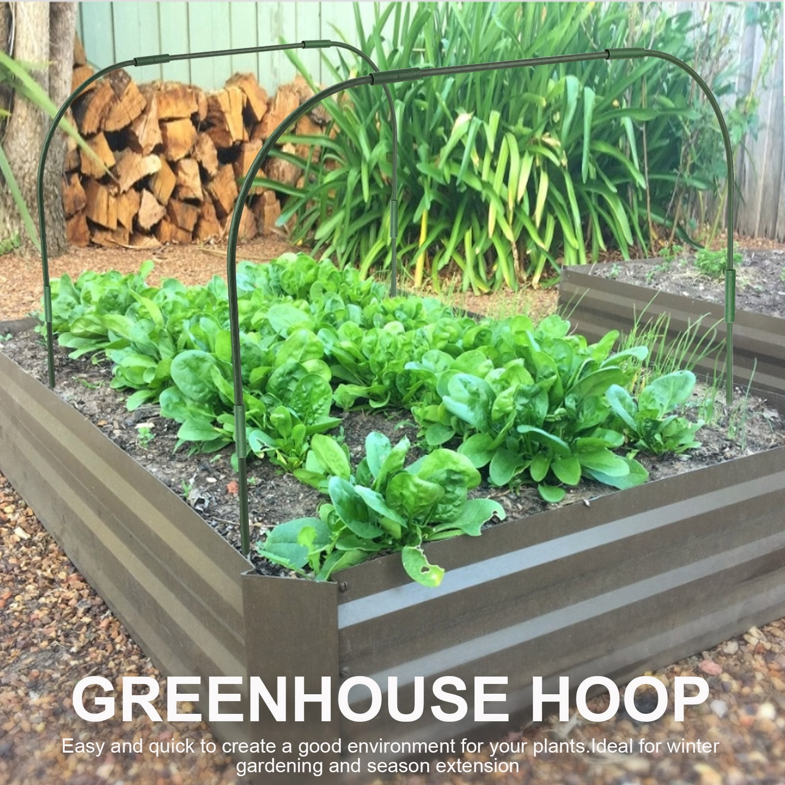 Garden Hoops for Raised Beds 1 Pieces 34.6*20.4inch Greenhouse