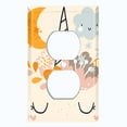 thumbnail image 2 of Metal Light Switch Plate Cover Magical Orange Rainbow Unicorn UNI010, 2 of 13