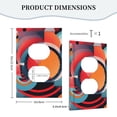 thumbnail image 5 of ZICANCN Outlet Covers Wall Plate, Modernist Collage Visual Elements Light Switch Cover Decorative, Duplex Toggle Combo 1-Gang, 5 of 9