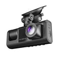 thumbnail image 1 of G-sensor 1080P DVR Dash Camera Front & Inside & Rear Camera Driving Recorder 2 Inch Screen Dashcam Support Night-Vision Loop Recording One-Key Lock, 1 of 7