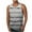 Gray, variant on Men's Print Tank Top Sports Casual Sleeveless Crew Neck Striped Hot Pink T-shirt Tank Size XL