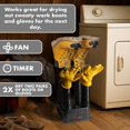thumbnail image 3 of Boot Dryer - Mighty Dry with Heat Blower Fan - Fast Glove & Shoe Dryer - Helps Reduce Odor, 3 of 4