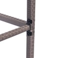 thumbnail image 4 of Prime Garden Rattan Patio Bar Stool with Cushion Set of 2 Navy, 4 of 7