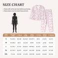 thumbnail image 4 of Fuzoiu Cute Rabbit Print Women's Long-Sleeved Pajama,Lounge Button Down Nightwear,Womens Notch Collar Pajama Set-Large, 4 of 7