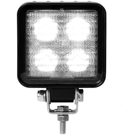Grand General Square Heavy Duty High Power 4 LED Flood Light in 9-36 Multi-Voltage