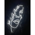 thumbnail image 2 of Handmadetneonsign Abstract Face Neon Sign, Woman Face Led Sign, Face Led Light, Custom Neon Sign, Home Decor, Led Lights, Girl Face Neon Light, Wall Décor, 2 of 4
