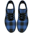 thumbnail image 5 of Customuart Blue Plaid Sneakers Men Running Shoes Size 9, 5 of 5