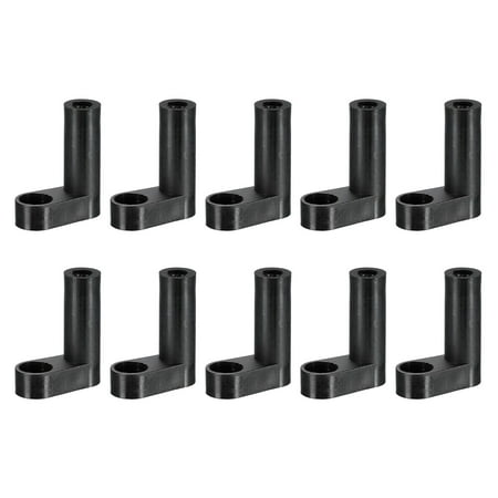 

PCB Plastic Fixed Feet Circuit Board Standoff Black Mounting Spacer 25mm for Game Console 20pcs
